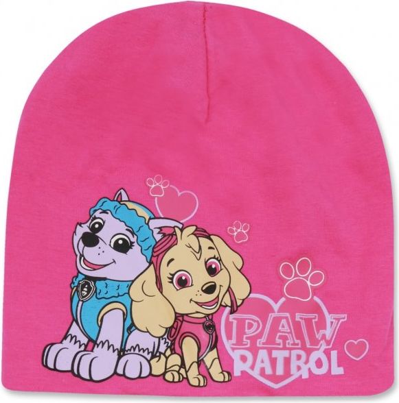 Setino · Dětská / dívčí jarní / podzimní čepice Paw Patrol - Tlapková patrola - růžová 52 - obrázek 1