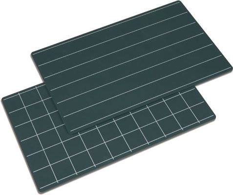 Zelená tabule, linky/čtverečky 2ks - obrázek 1