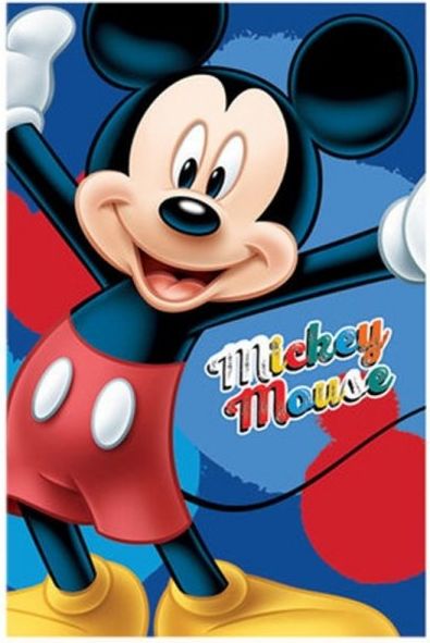 Setino · Dětská fleecová / flísová deka Mickey Mouse - Disney - 100 x 140 cm - obrázek 1