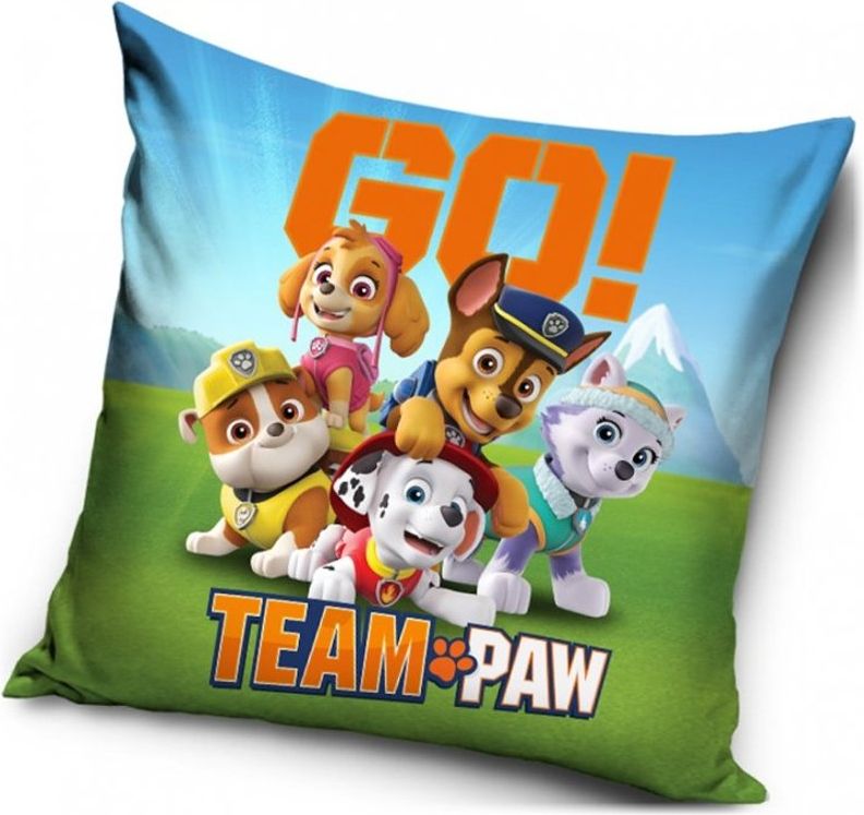 Carbotex · Povlak na polštář Tlapková patrola - Paw Patrol - motiv GO! - 40 x 40 cm - obrázek 1