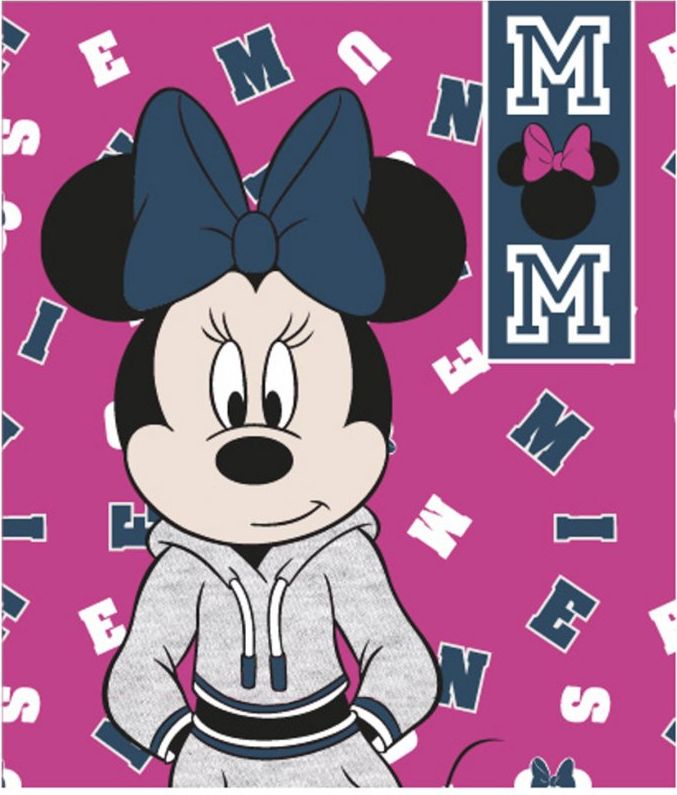 E pus M · Fleecová deka Minnie Mouse - Disney - motiv Cool Minnie - polar fleece 220 GSM - 120 x 140 cm - obrázek 1