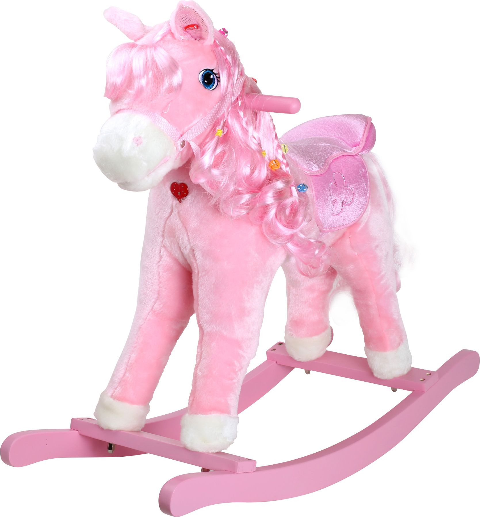 Legler Small Foot Dřevěný houpací růžový kůň Pinky - obrázek 1
