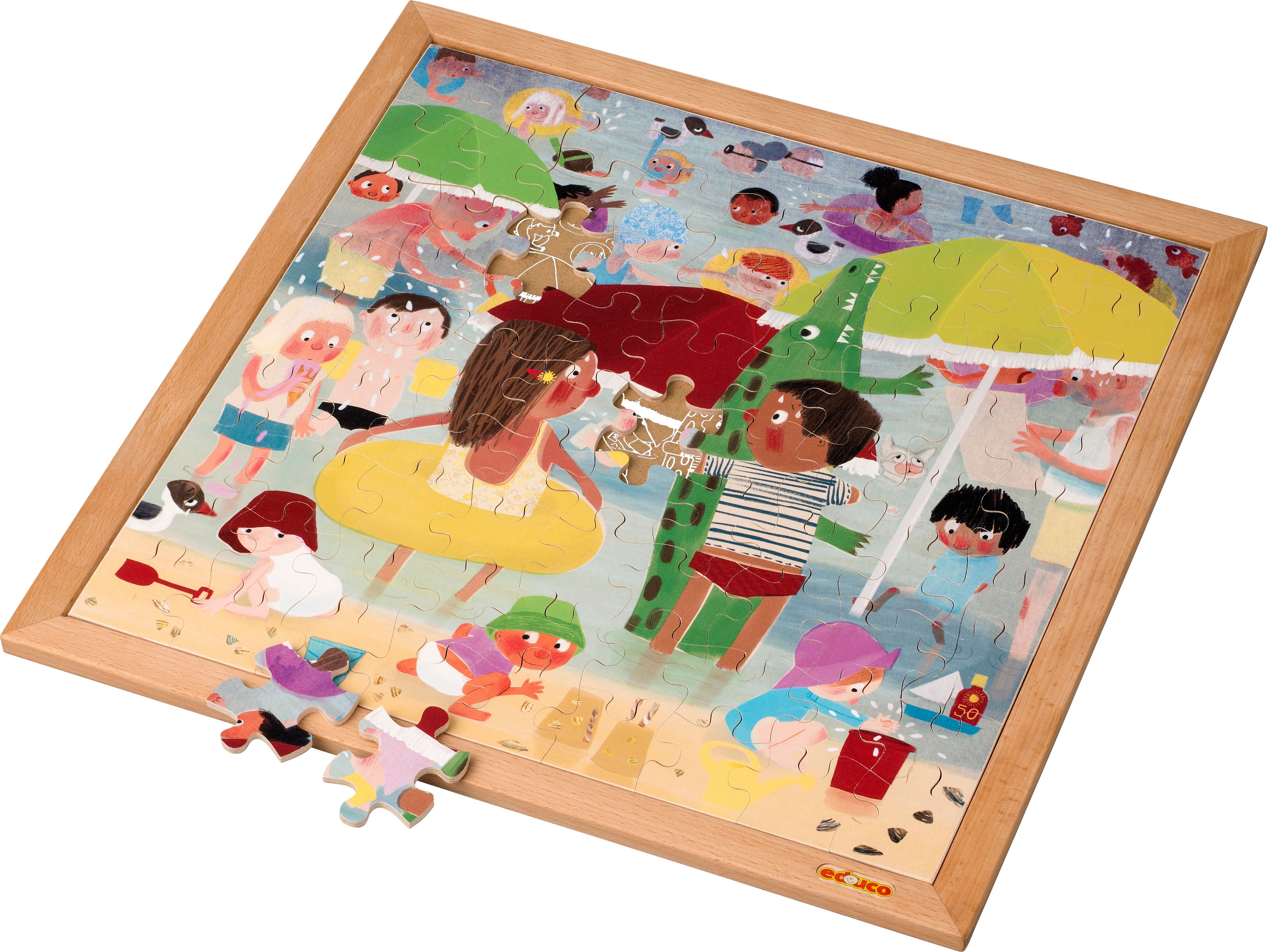 Educo 900000060 Extrémní teplo - Dřevěné puzzle (81 ks) - obrázek 1