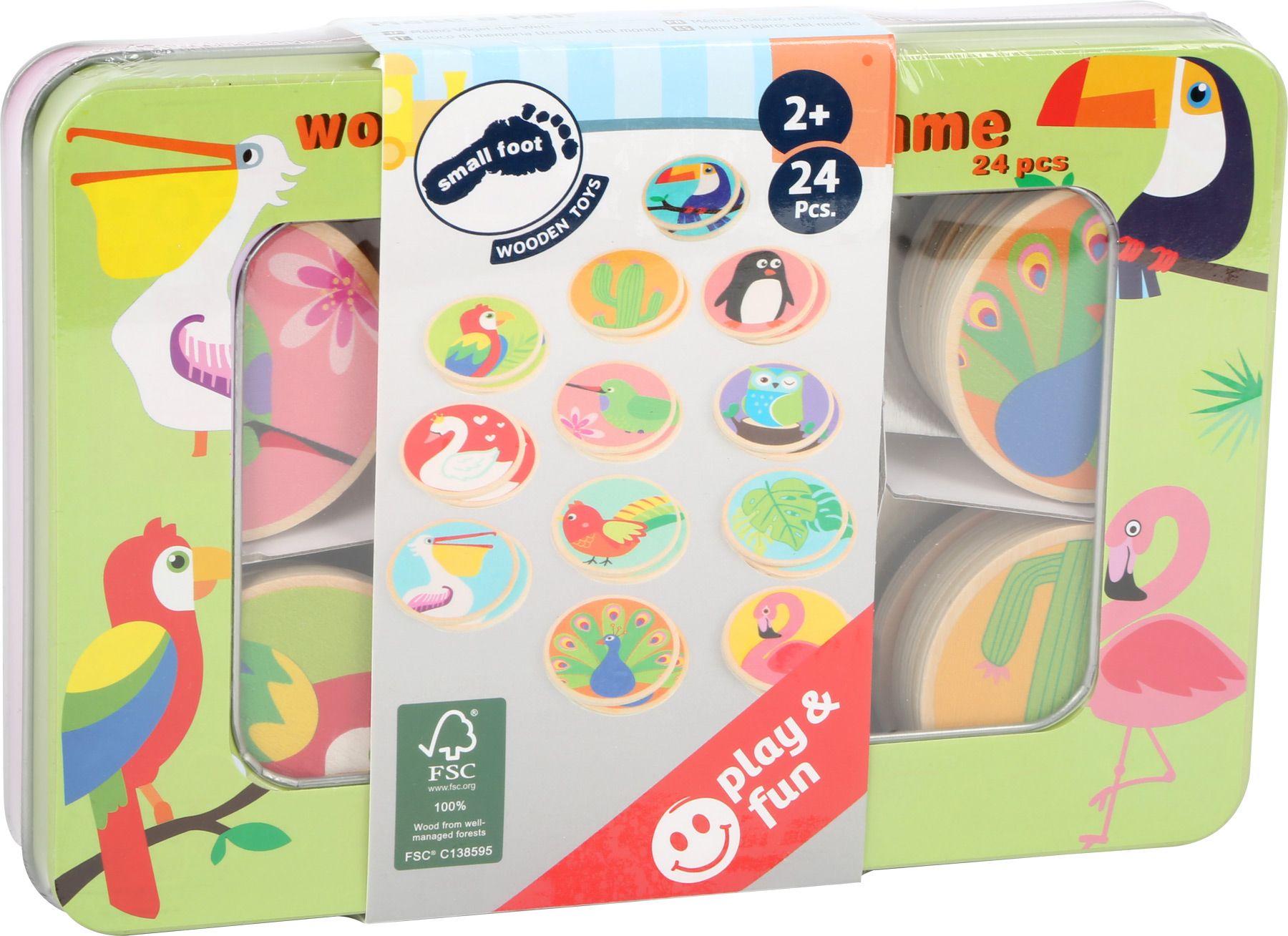 Legler Small Foot Dřevěné pexeso ptáčci světa - obrázek 5