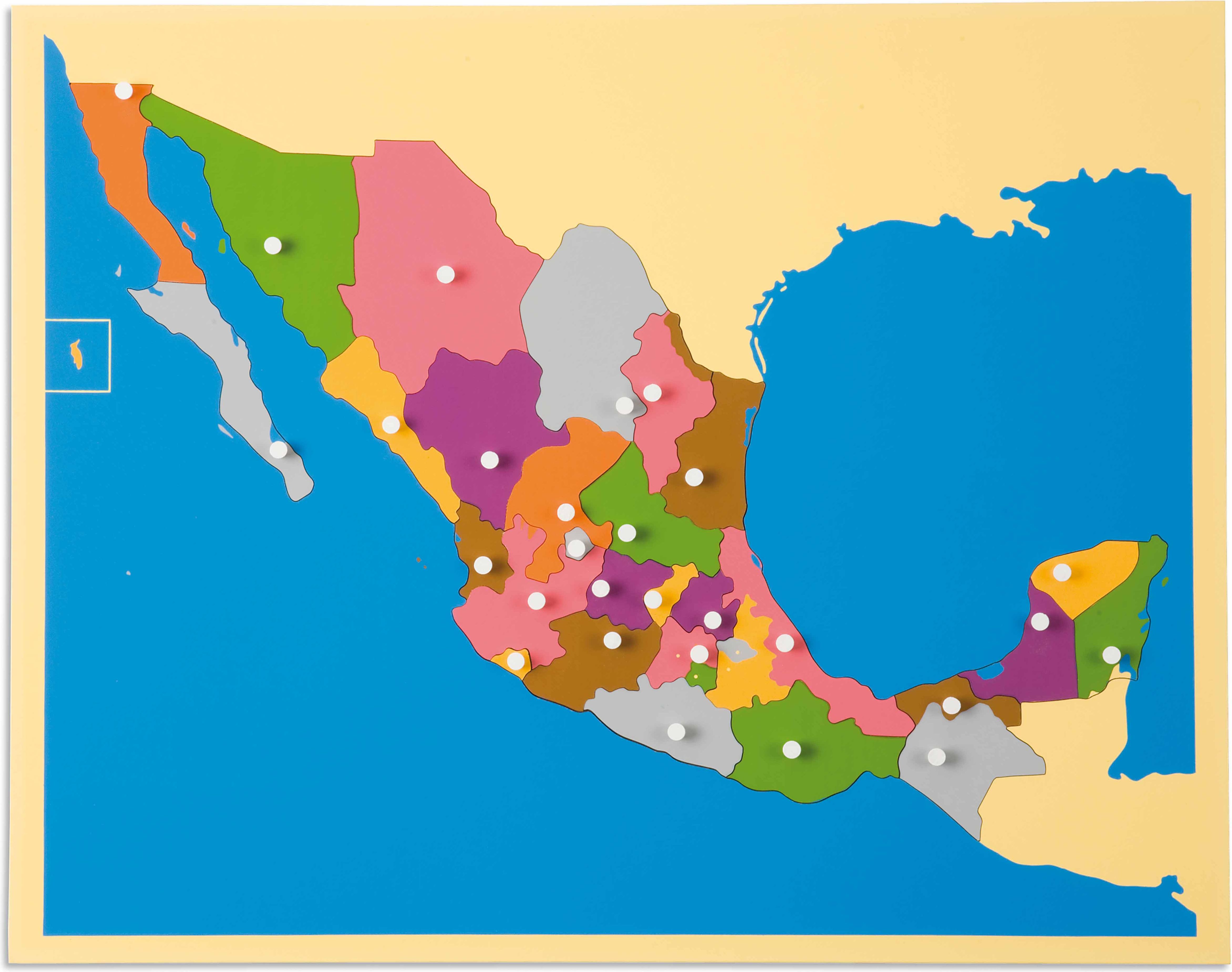 Nienhuis Montessori Puzzle Map: Mexico - obrázek 1