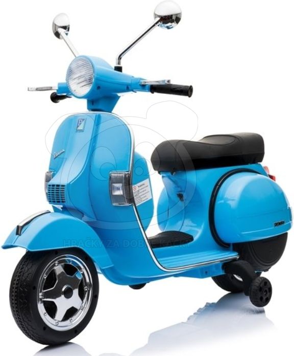 Dětská elektrická motorka Vespa - černá - obrázek 4