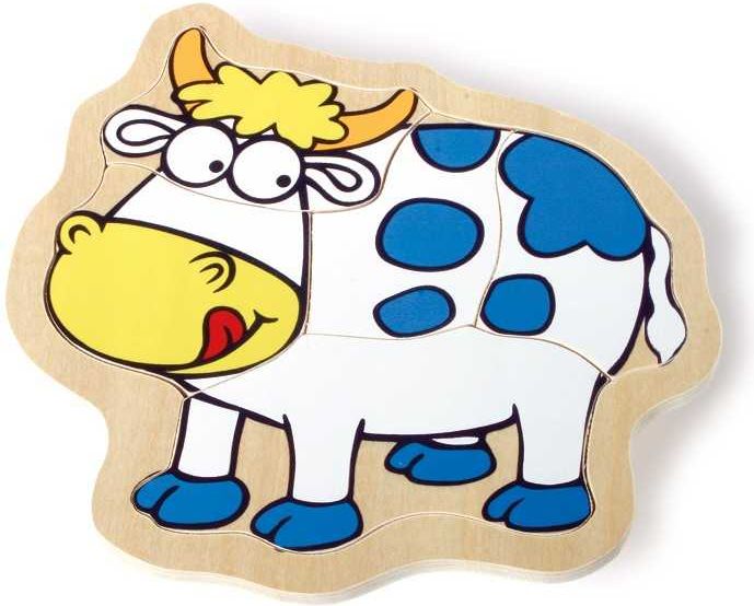 Legler Small Foot Dřevěné puzzle v krabičce farma - obrázek 3