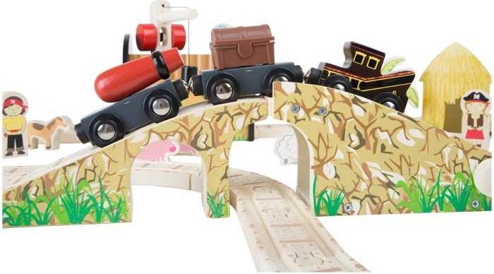 Legler Small Foot Dřevěná vláčkodráha piráti - obrázek 3