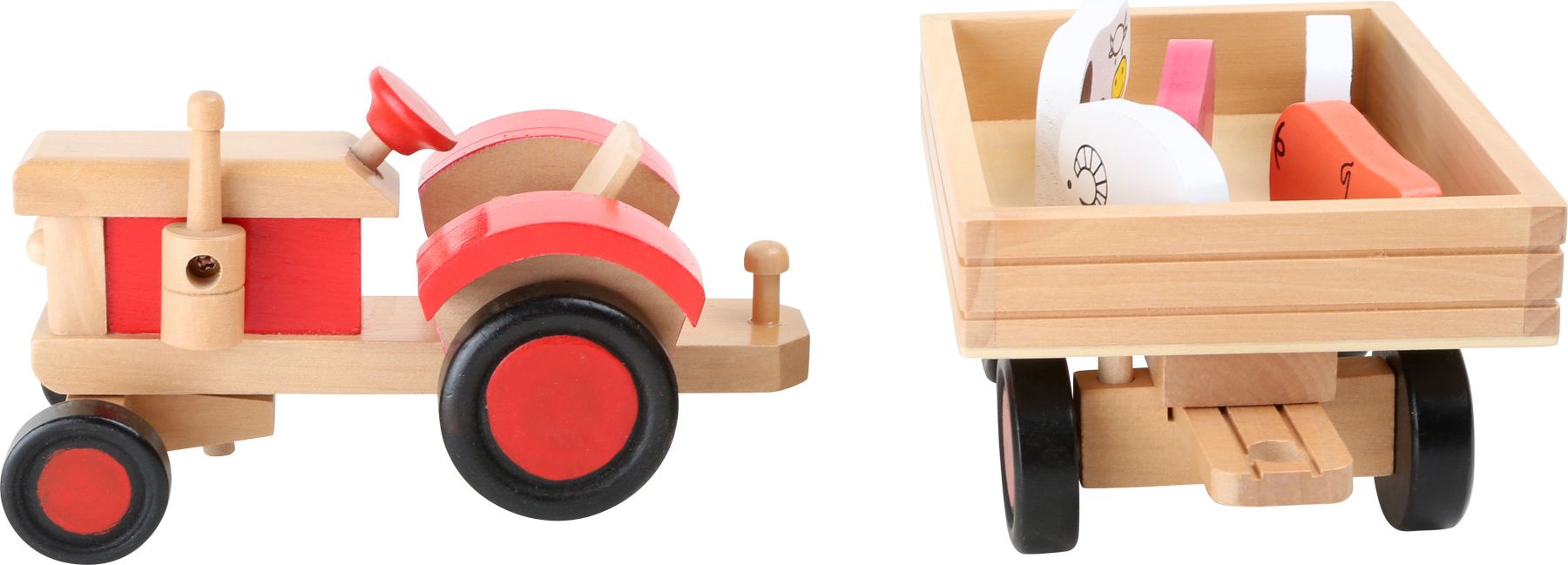 Legler Small Foot Dřevěný traktor s vlečkou a zvířátky - obrázek 2