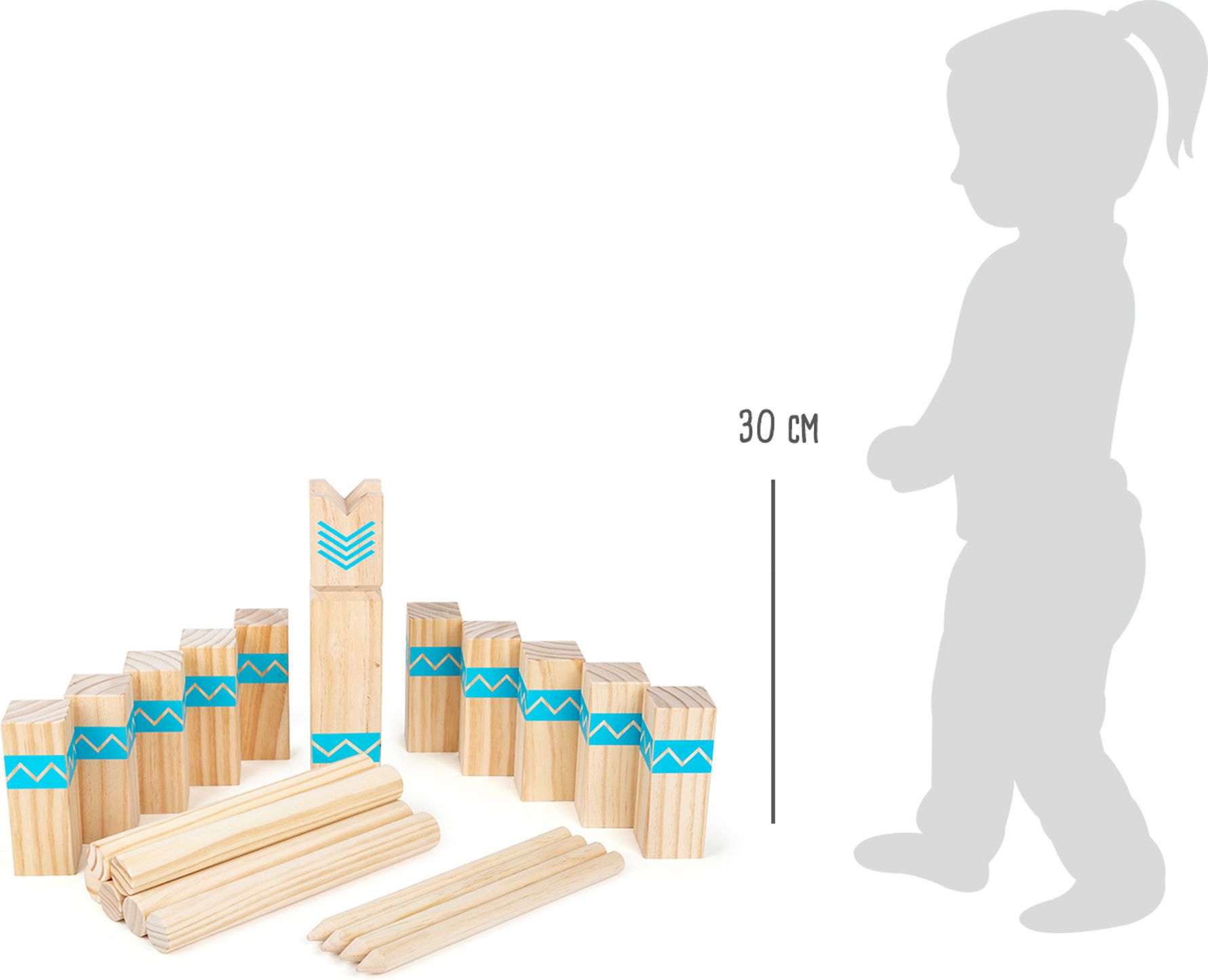 Legler Small Foot Vikingské kostky Kubb - obrázek 4