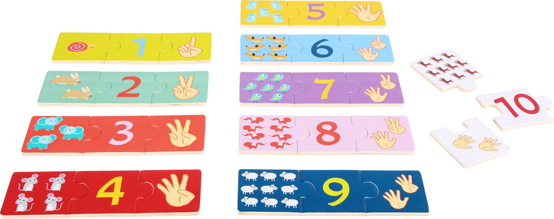 Legler Small Foot Dřevěné puzzle Počítání - obrázek 1