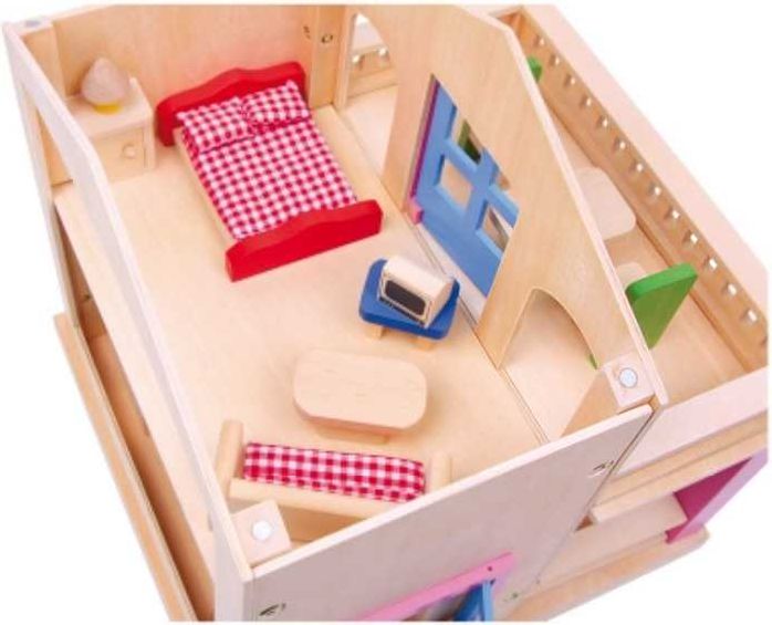 Legler Small Foot Růžový domeček pro panenky s terasou Clara - obrázek 3