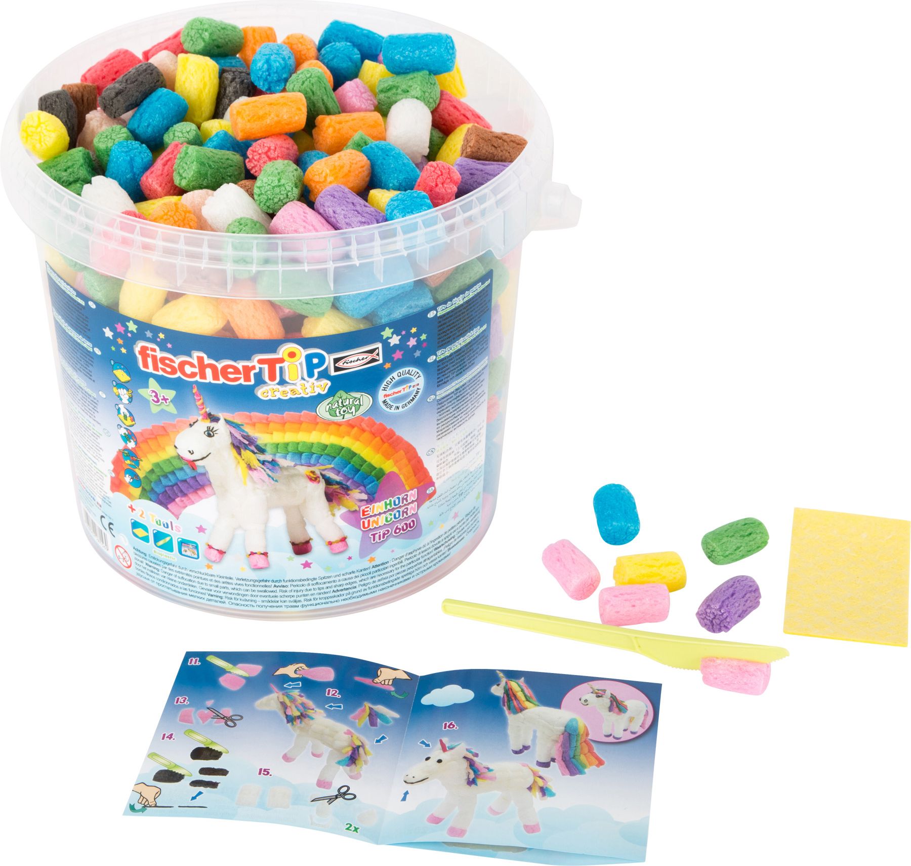 Legler Small Foot Kreativní tvoření FischerTip jednorožec Unicorn - obrázek 1
