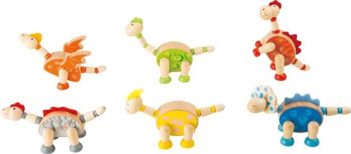 Legler Small Foot Flexibilní dřevěná figurka Varianta: Dinosauři - obrázek 1