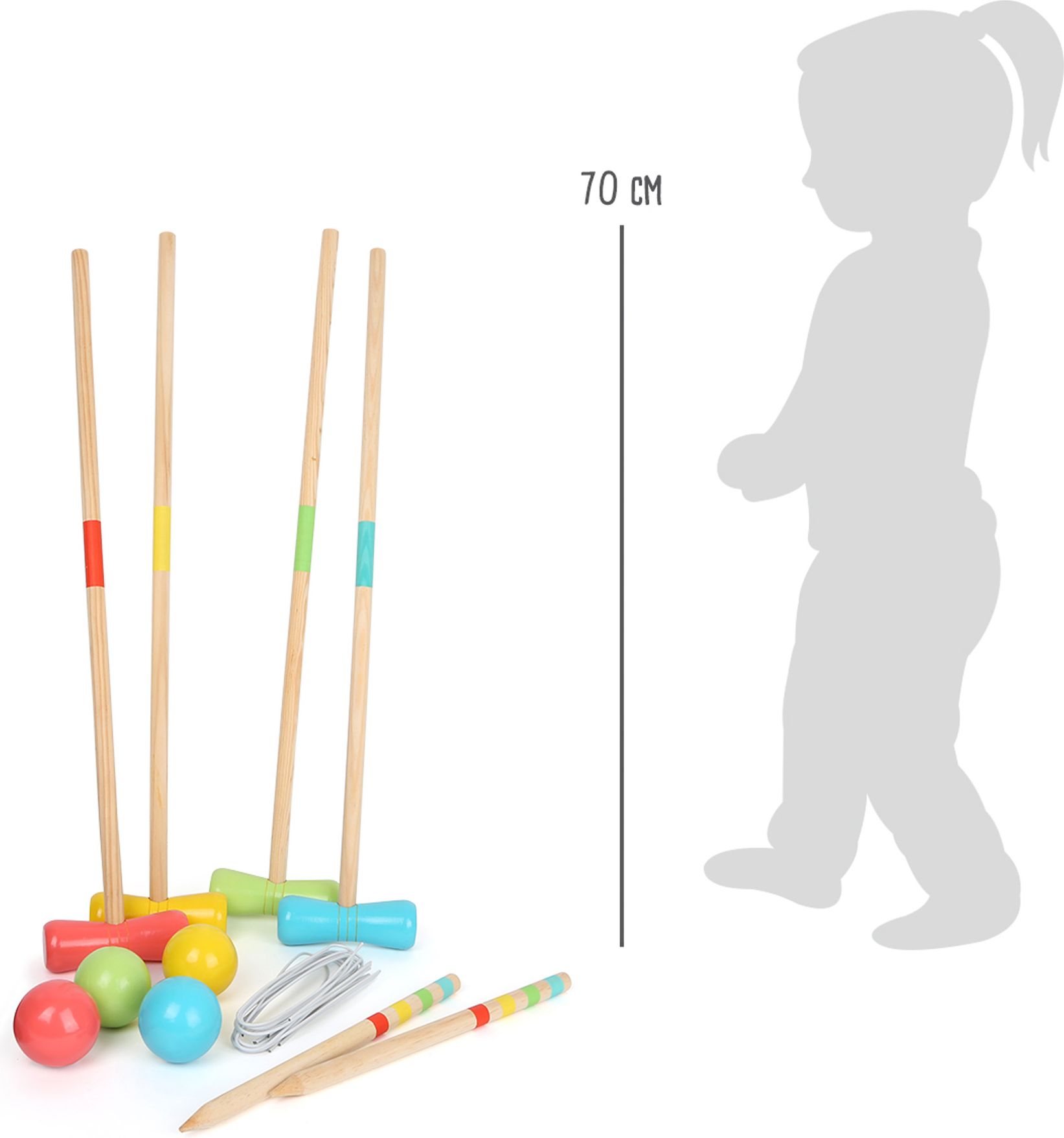 Legler Small Foot Dřevěný kroket Aktive - obrázek 3