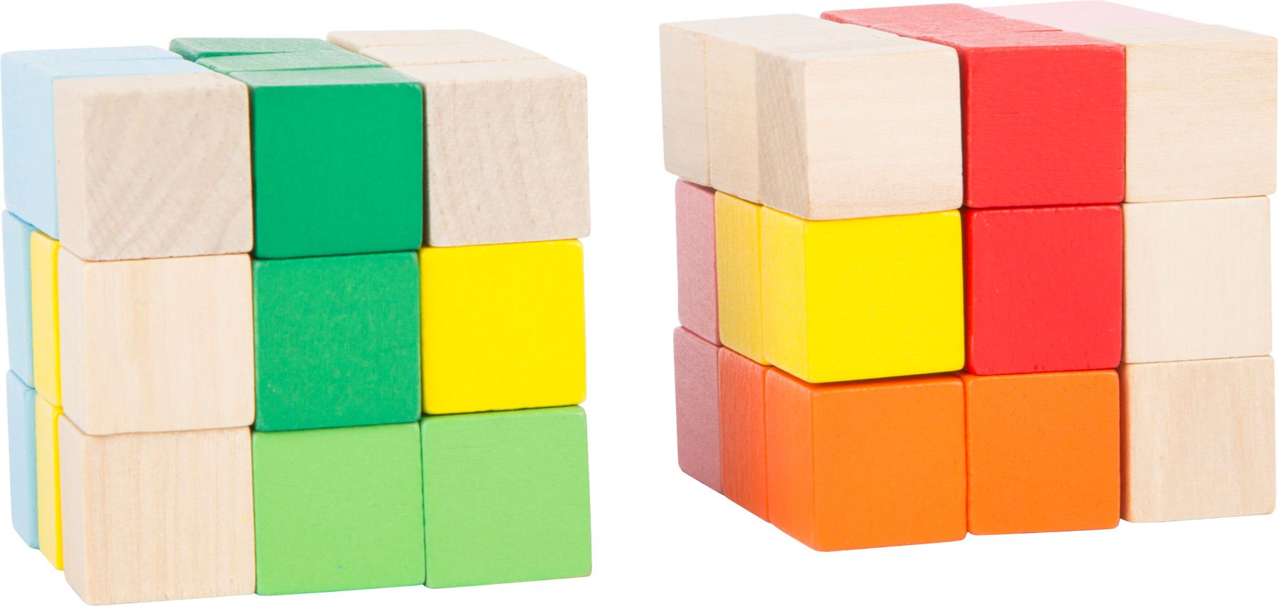 Legler Displej - Dřevěná barevná skládací kostka 1 ks Varianta: Zelená - obrázek 1