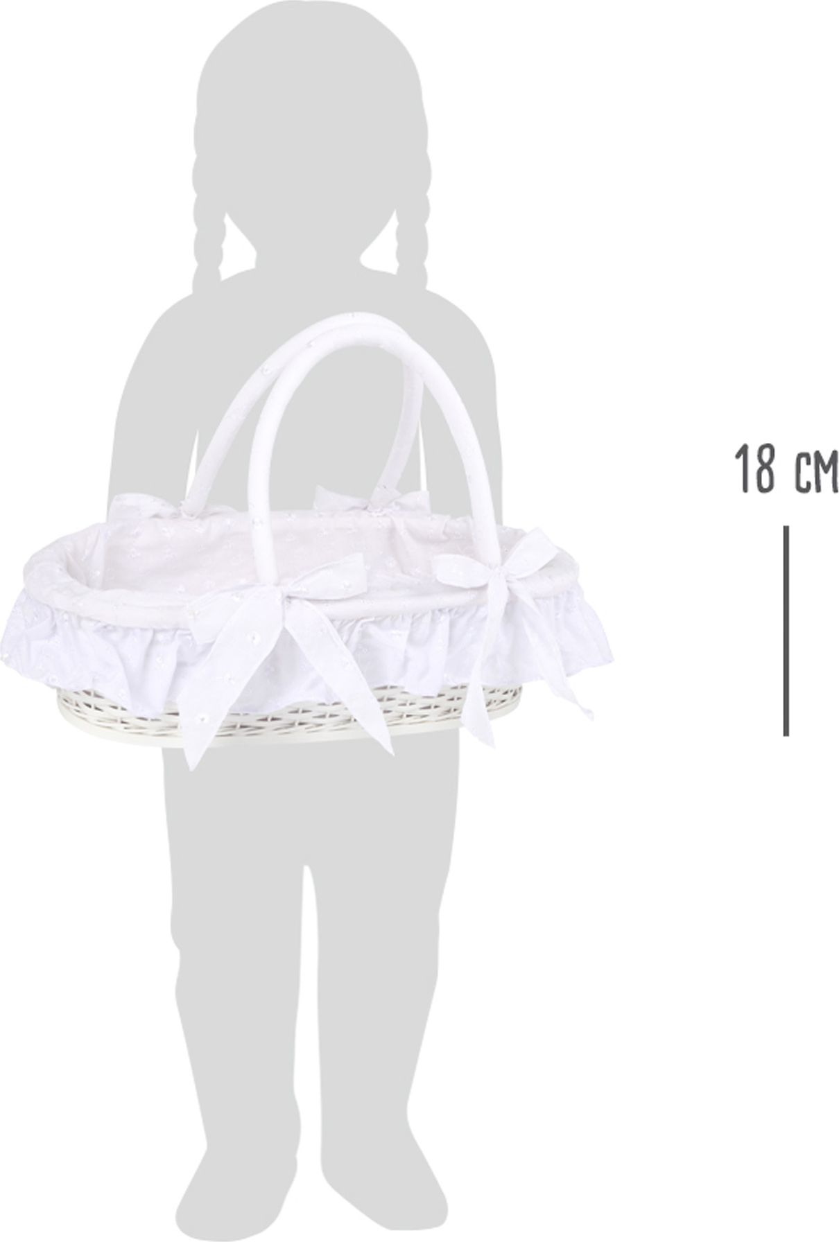 Legler Small Foot Nosítko pro panenky Bassinet bílá - obrázek 3