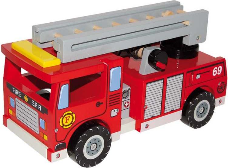Legler Small Foot Dřevěné hasičské auto s příslušenstvím - obrázek 2