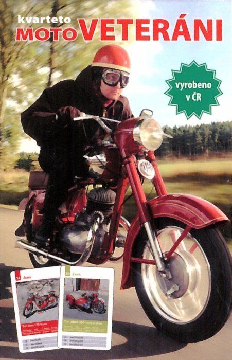 MIČÁNEK Dětské karty Kvarteto - Moto veteráni - obrázek 1