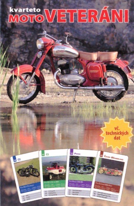 MIČÁNEK Dětské karty Kvarteto - Moto veteráni - obrázek 2