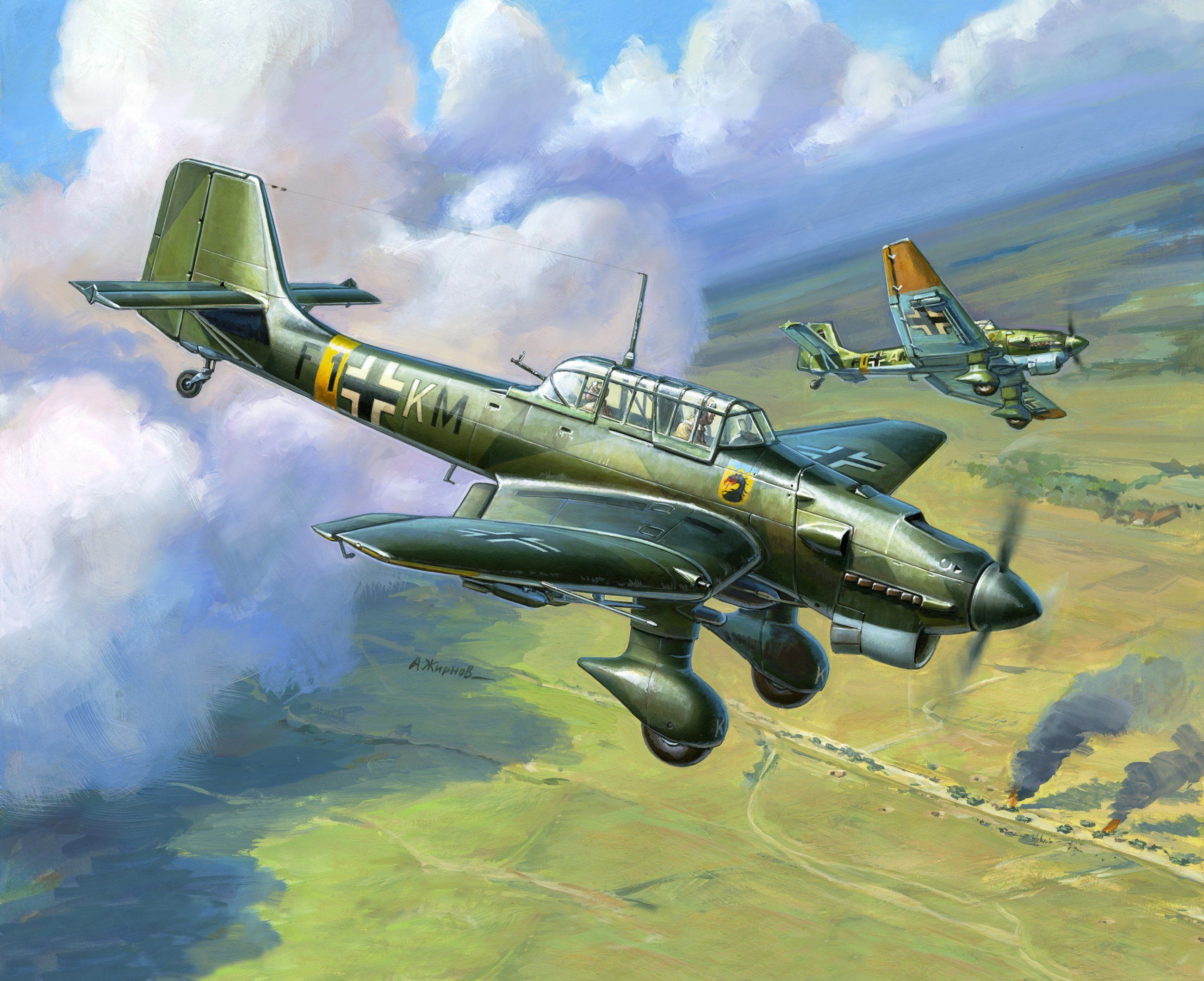 ZVEZDA Wargames (WWII) letadlo 6123 - Junkers JU-87 Stuka (1:144) - obrázek 3