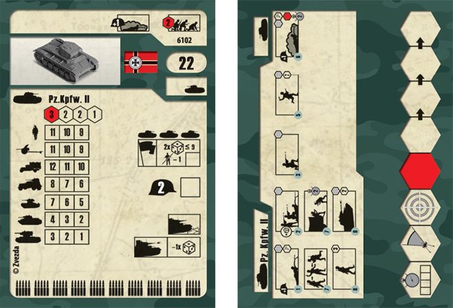 ZVEZDA Wargames (WWII) tank 6102 - German Panzer II (1:100) - obrázek 5