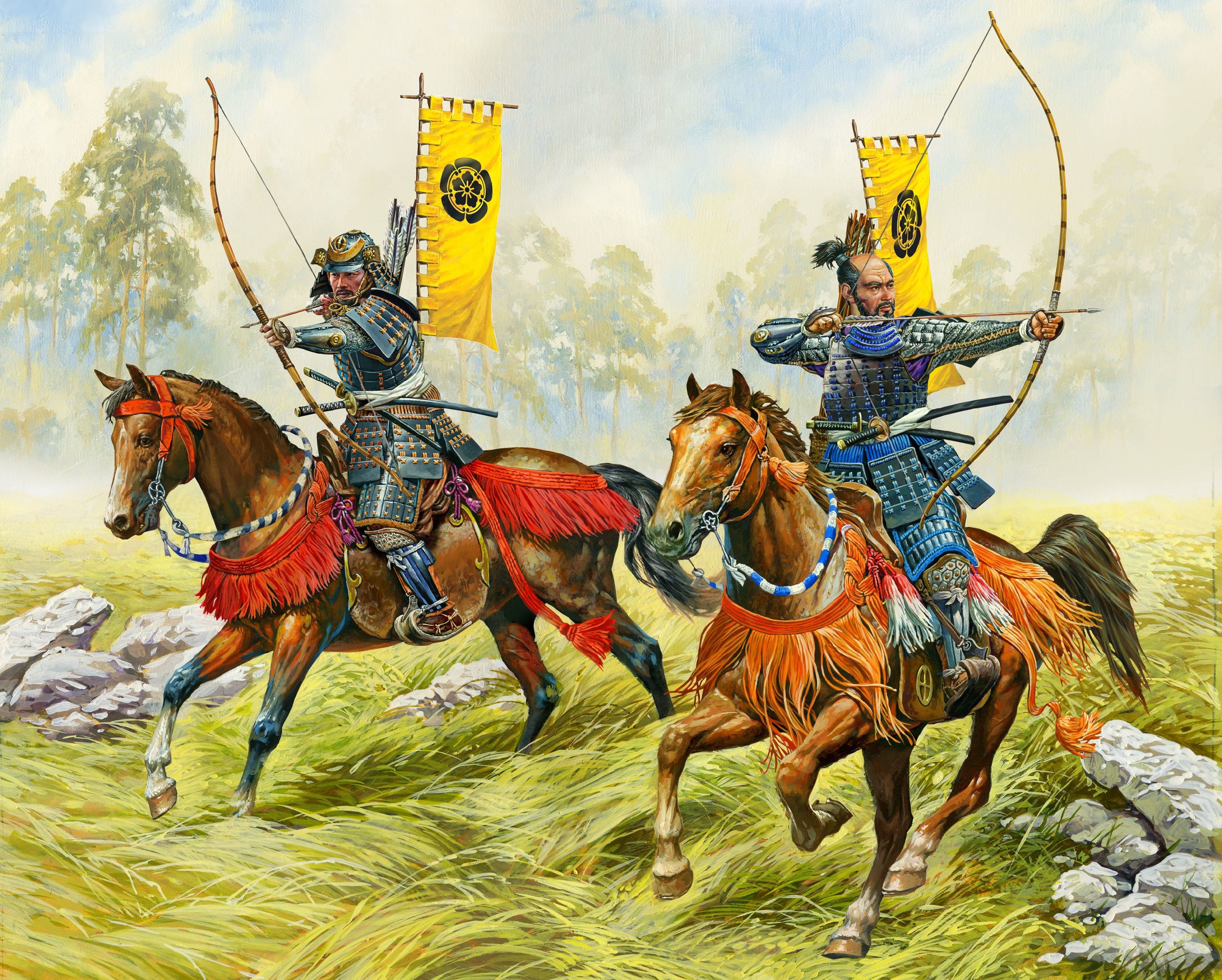 ZVEZDA Wargames (SB) figurky 6416 - Mounted Samurai Archers (1:72) - obrázek 2