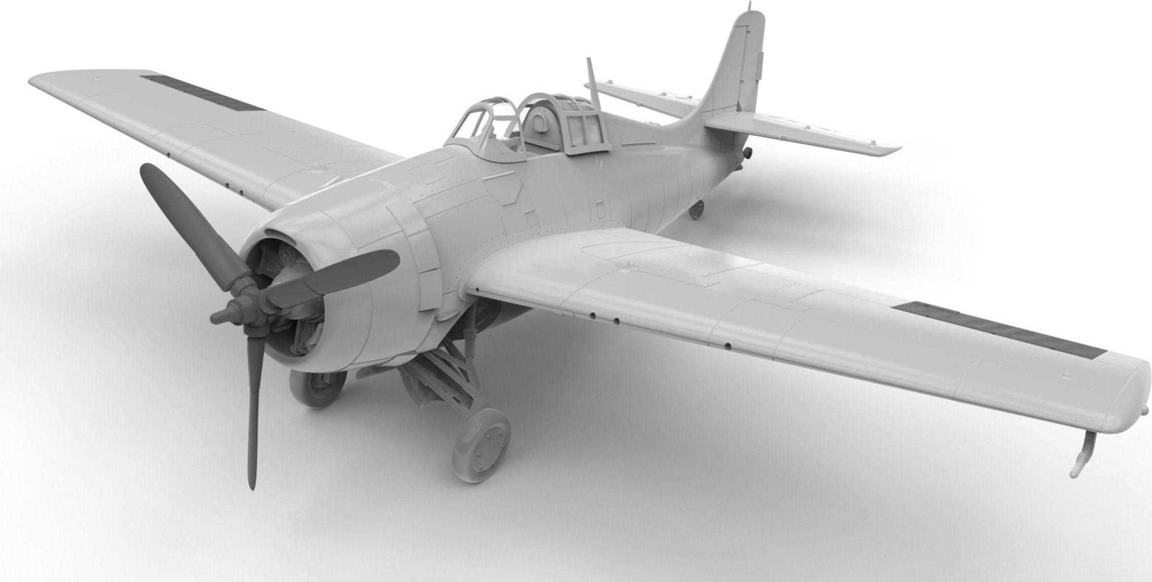 AIRFIX Starter Set letadlo A55214 - Grumman Wildcat F4F-4 (1:72 )- nová forma - obrázek 2
