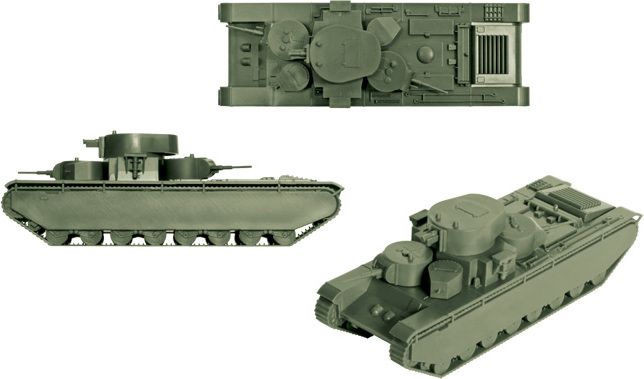 ZVEZDA Wargames (WWII) tank 6203 - Soviet Tank T-35 (1:100) - obrázek 2