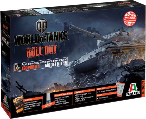 ITALERI Model Kit World of Tanks 36507 - LEOPARD 1 A2 (1:35) - obrázek 1