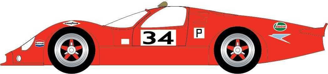 AIRFIX Starter Set auto A55308 - Ford 3 Litre GT (1:32) - reedice - obrázek 3