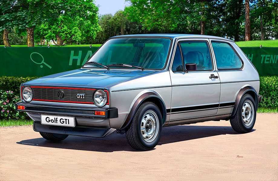 REVELL Plastic ModelKit auto 07072 - VW Golf 1 GTI (1:24) - obrázek 7