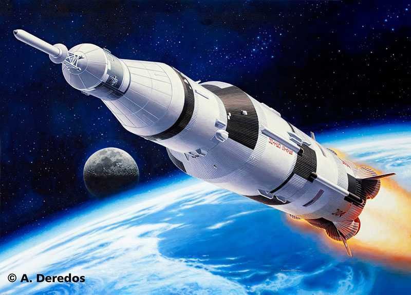 REVELL Plastic ModelKit vesmír 04909 - Saturn V (1:144) - obrázek 5