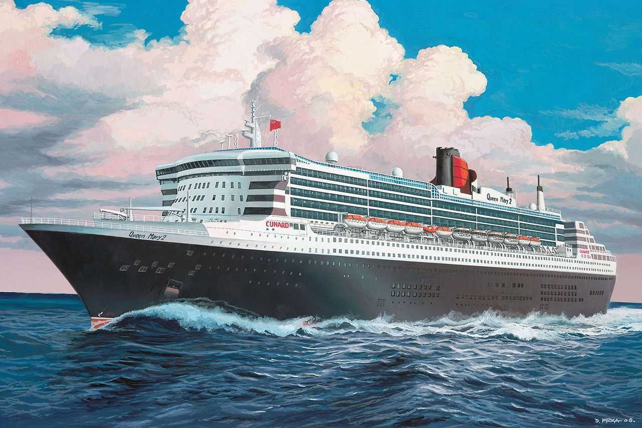 REVELL Plastic ModelKit loď 05808 - Queen Mary 2 (1:1200) - obrázek 4