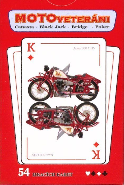 MIČÁNEK Klasické hrací karty - Motorky - obrázek 1