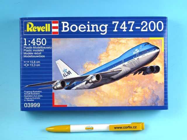 REVELL Plastic ModelKit letadlo 03999 - Boeing 747-200 Jumbo Jet (1:450) - obrázek 1