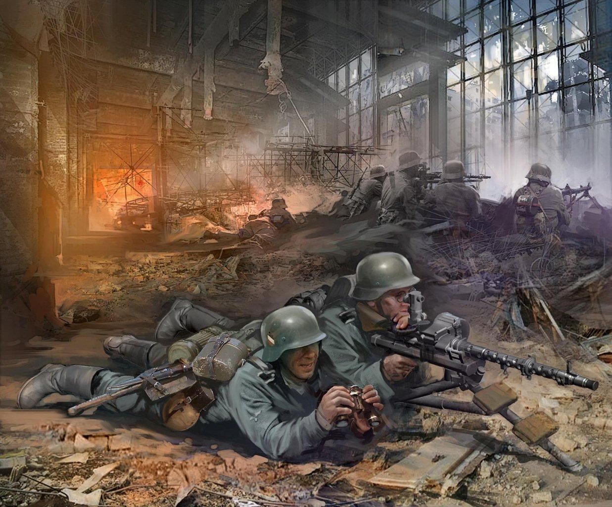 ZVEZDA Wargames (WWII) figurky 6106 - German Machinegun Crew East Front 1941 (1:72) - obrázek 2