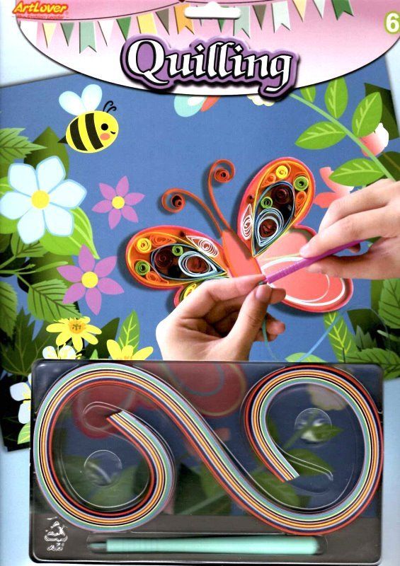 ARTLOVER Quilling Motýl 20x25cm - obrázek 1