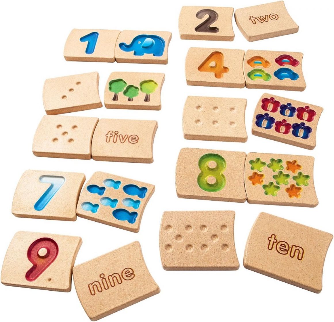 Plan Toys Čísla 1-10 ČJ+AJ - obrázek 1