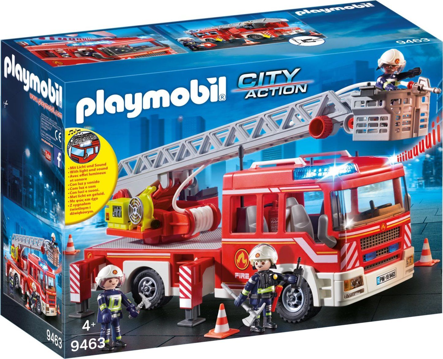 PLAYMOBIL Hasičské auto se žebříkem 9463 - obrázek 1
