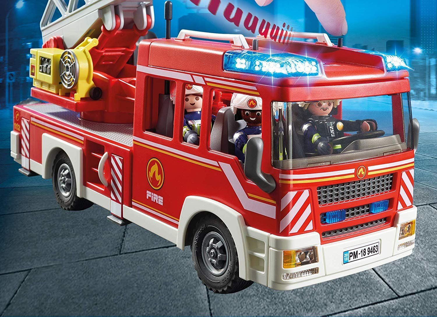 PLAYMOBIL Hasičské auto se žebříkem 9463 - obrázek 4