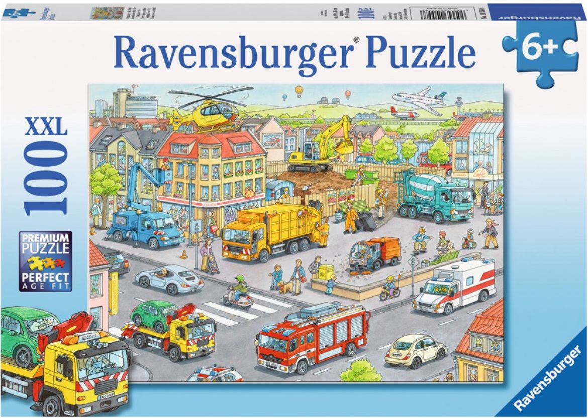 Ravensburger Puzzle XXL Vozidla ve městě 100 dílků - obrázek 1