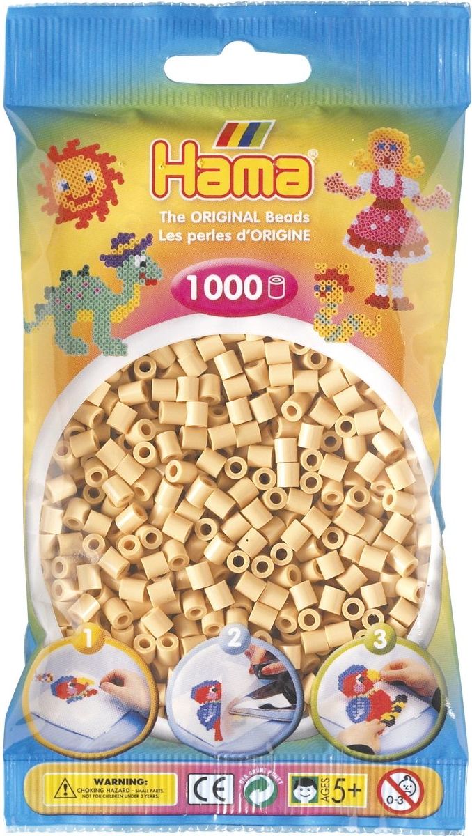 Hama H207-27 Midi Béžové korálky 1000 ks - obrázek 1
