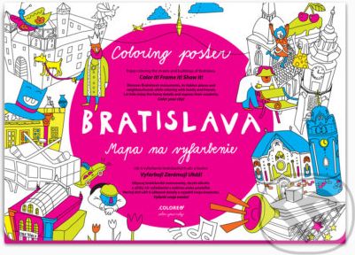 Bratislava - Mapa na vyfarbenie - Tero Abbafy - obrázek 1
