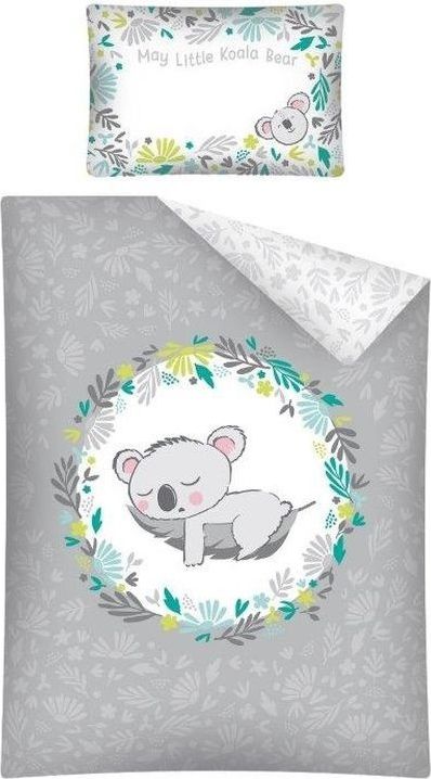 Povlečení do postýlky Koala grey 100/135, 40/60 - obrázek 1