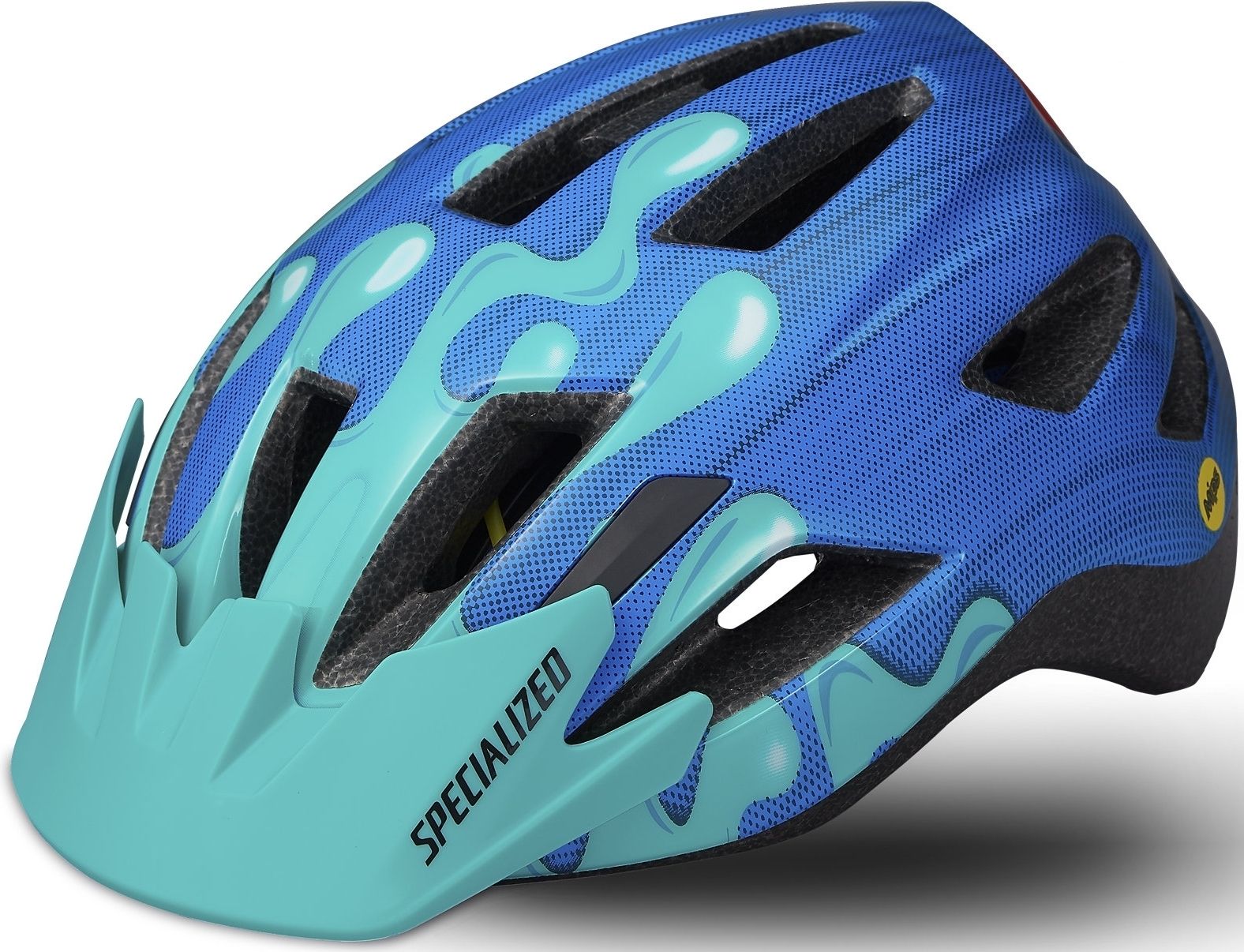 Specialized Shuffle Youth Led Sb Mips - neon blue/acid mint slime 52-57 - obrázek 1