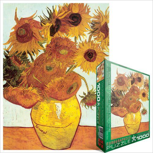 Puzzle EuroGraphics Van Gogh Dvanáct slunečnic 1000 - obrázek 1