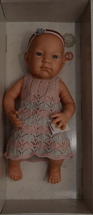 Realistické miminko - holčička - Pikolin - růžové šatičky - obrázek 2