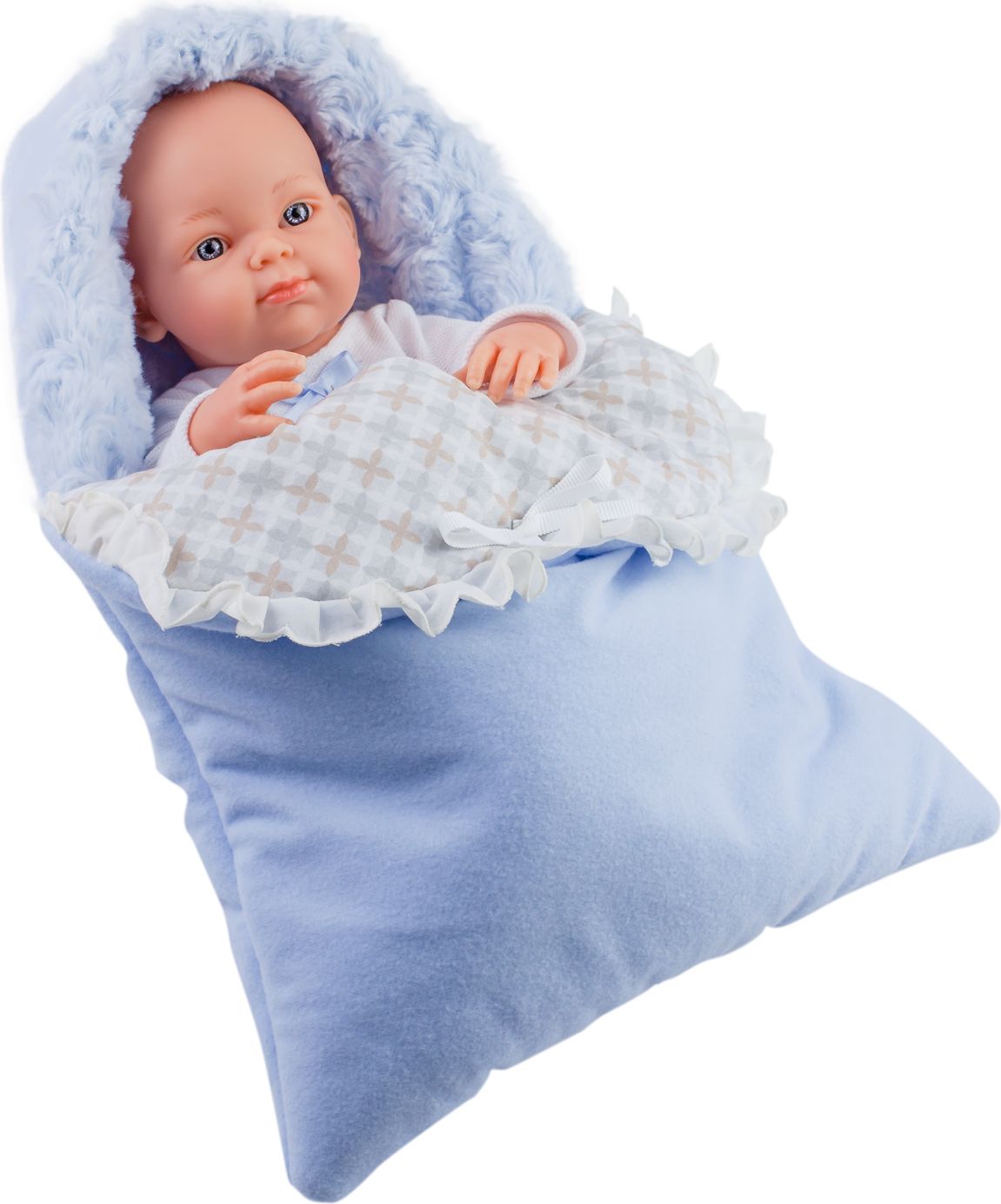 Realistické miminko - chlapeček - Mini pikolin ve spacím pytli - obrázek 1