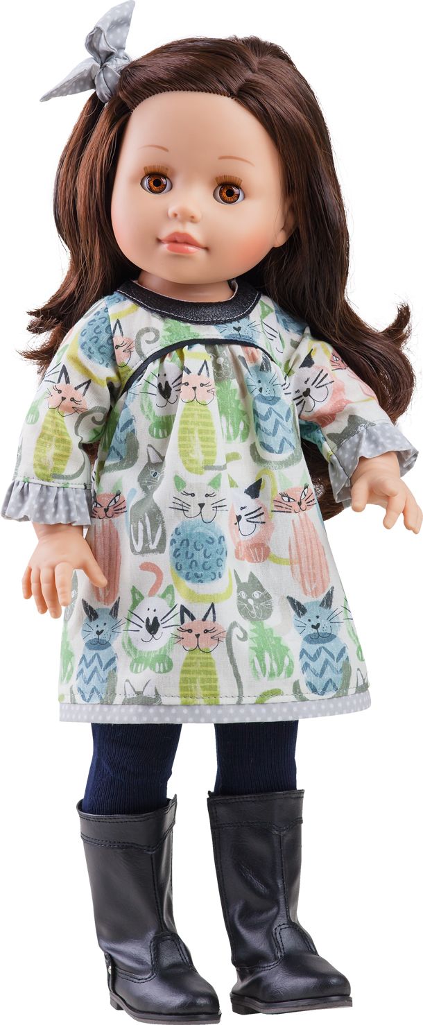 Realistická panenka Emily v kočičích šatech od firmy Paola Reina - obrázek 1